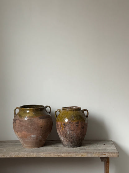 Antique Romanian Twin Handled Pot