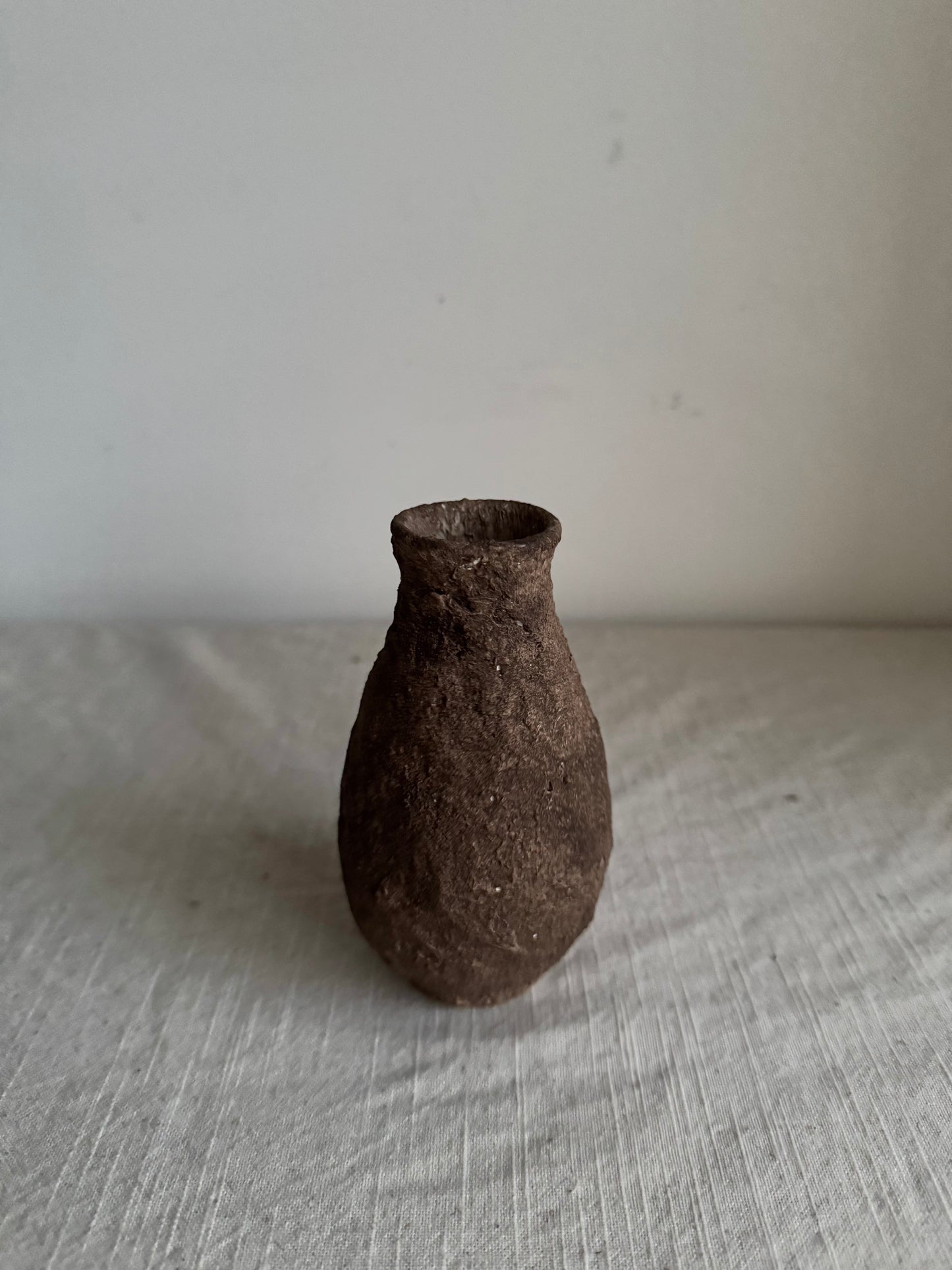 EARTH  | small textured earthy brown tapered vases