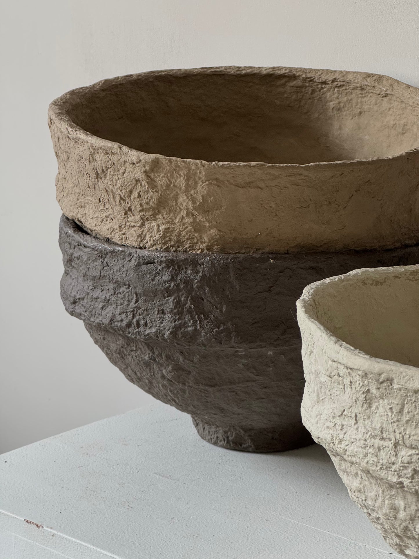 Up-cycled  |   XL Papier mache decorative bowls