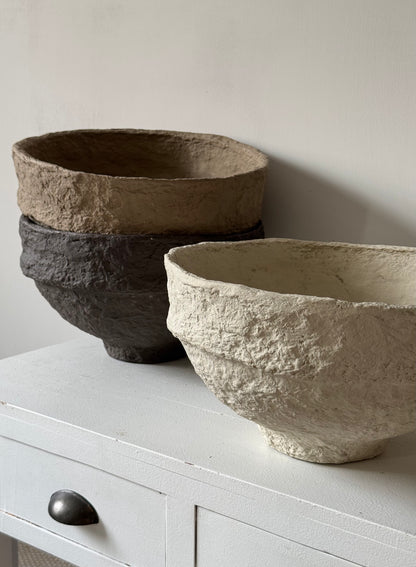 Up-cycled  |   XL Papier mache decorative bowls