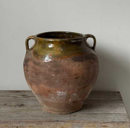 Antique Romanian Twin Handled Pot