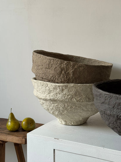 Up-cycled  |   XL Papier mache decorative bowls