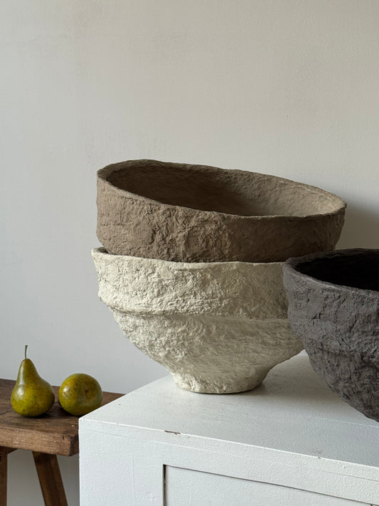 Up-cycled  |   XL Papier mache decorative bowls