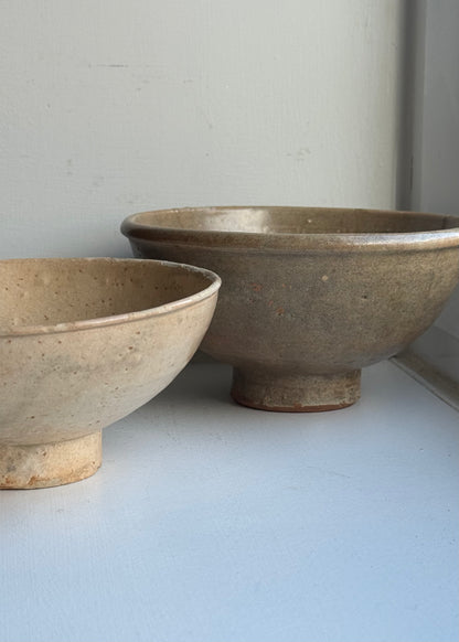 Apricot Beige Vintage Japanese Tea Bowl