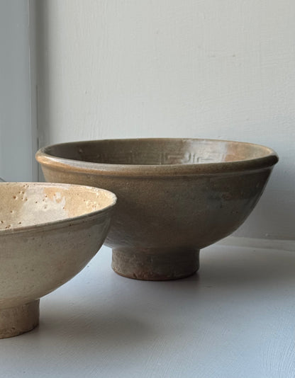 Soft Brown Vintage Japanese Tea Bowl