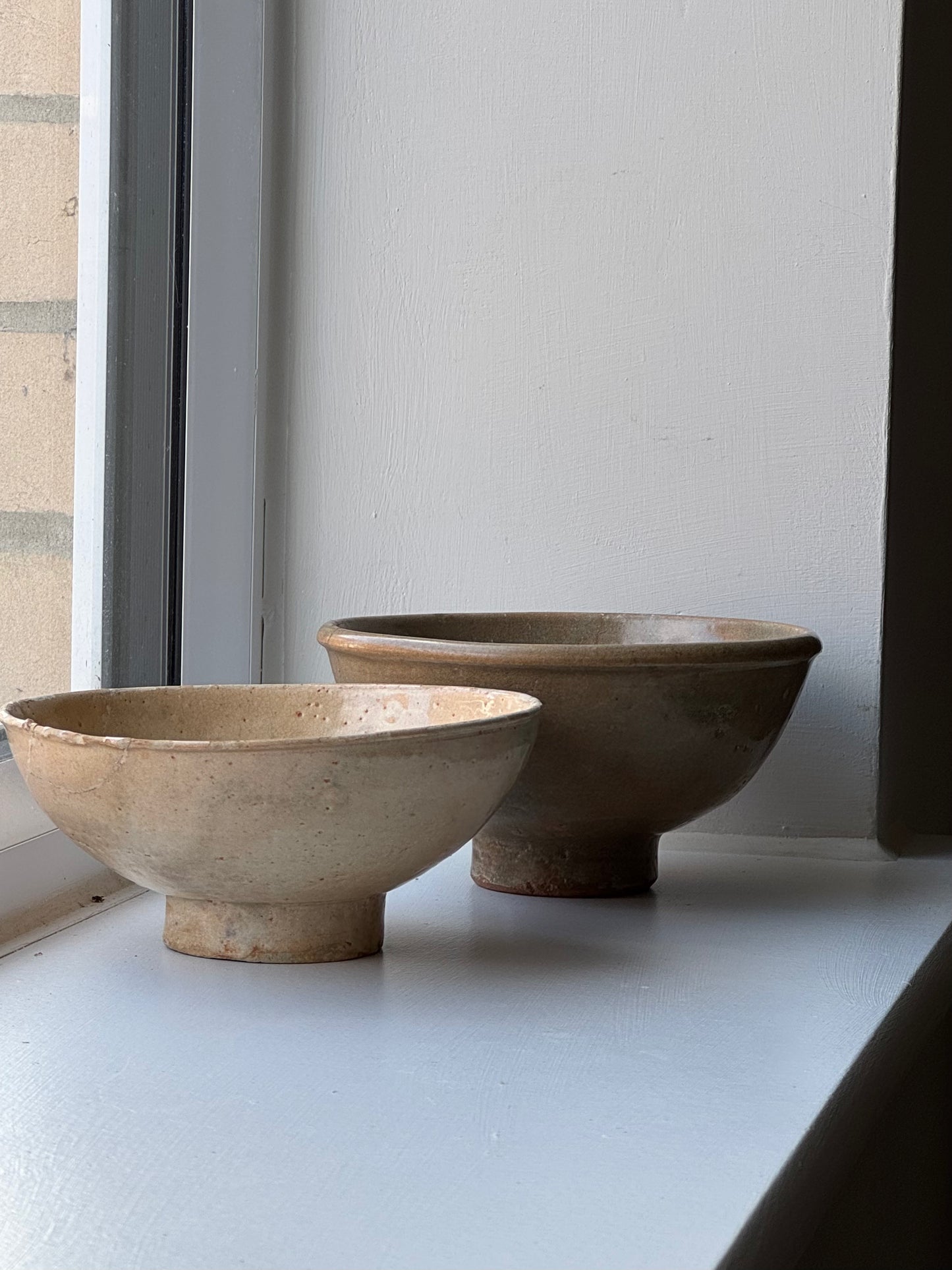 Apricot Beige Vintage Japanese Tea Bowl