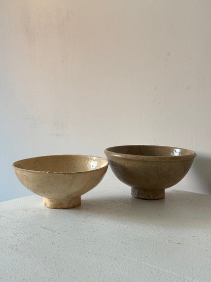 Apricot Beige Vintage Japanese Tea Bowl