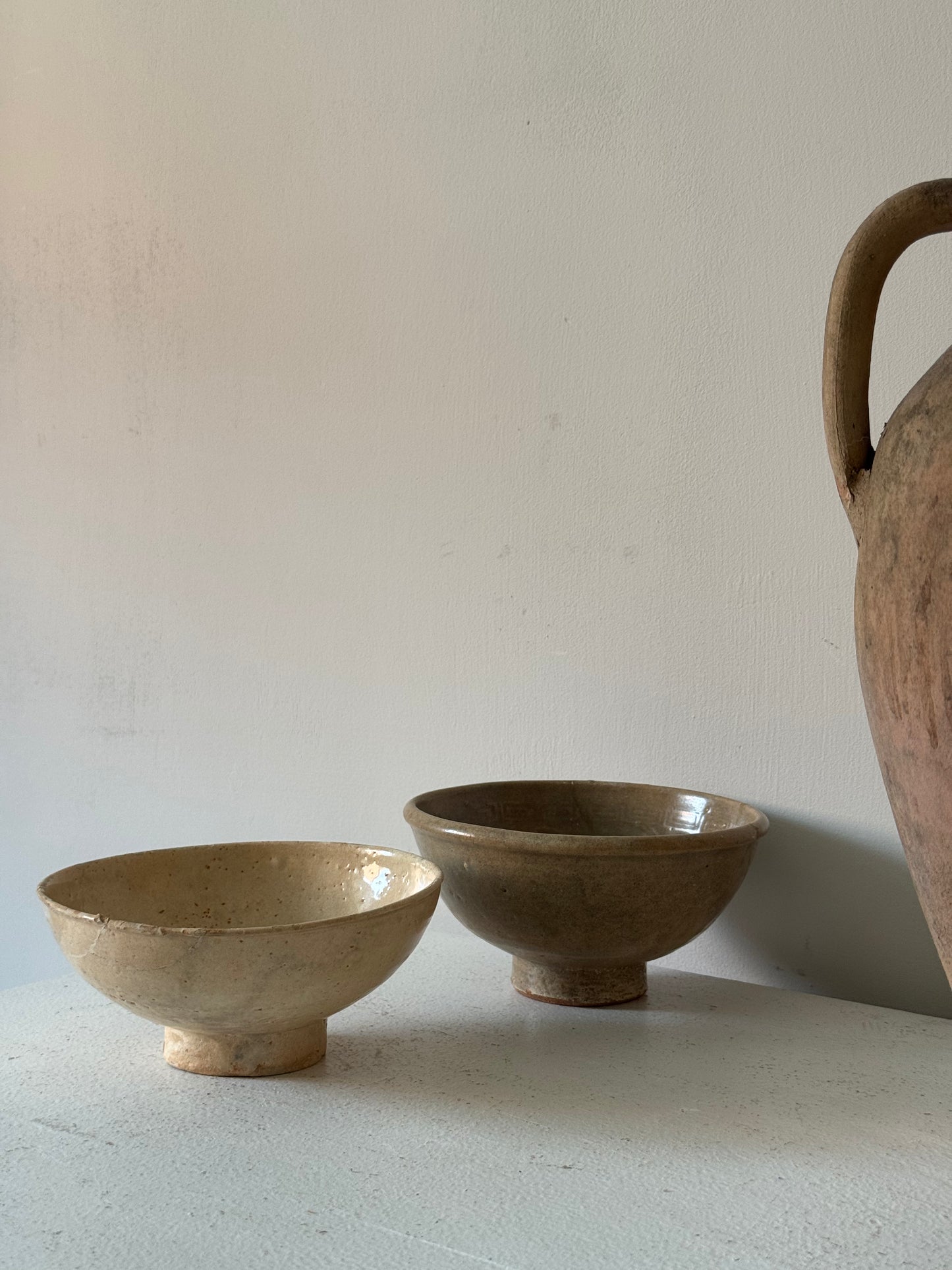 Soft Brown Vintage Japanese Tea Bowl