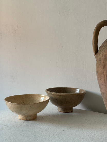 Apricot Beige Vintage Japanese Tea Bowl