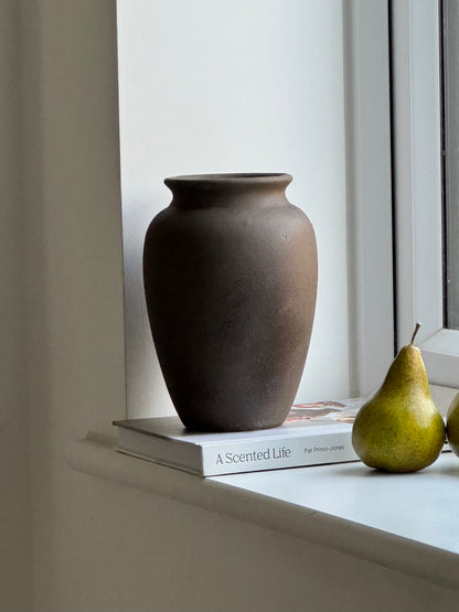 Up-cycled  |  Dark earthy brown urn