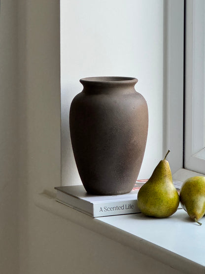 Up-cycled  |  Dark earthy brown urn