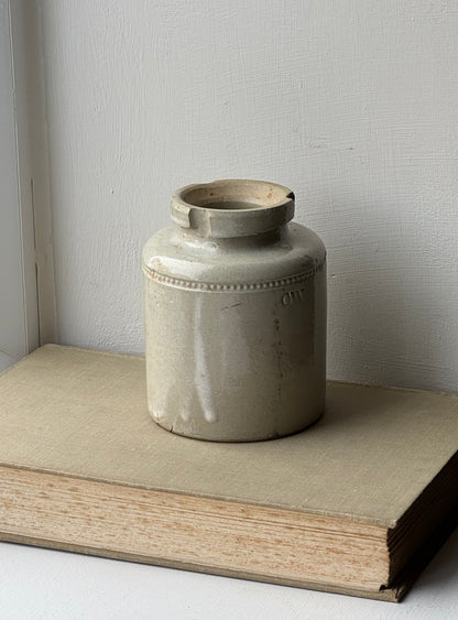 Small Greige Vintage Pot