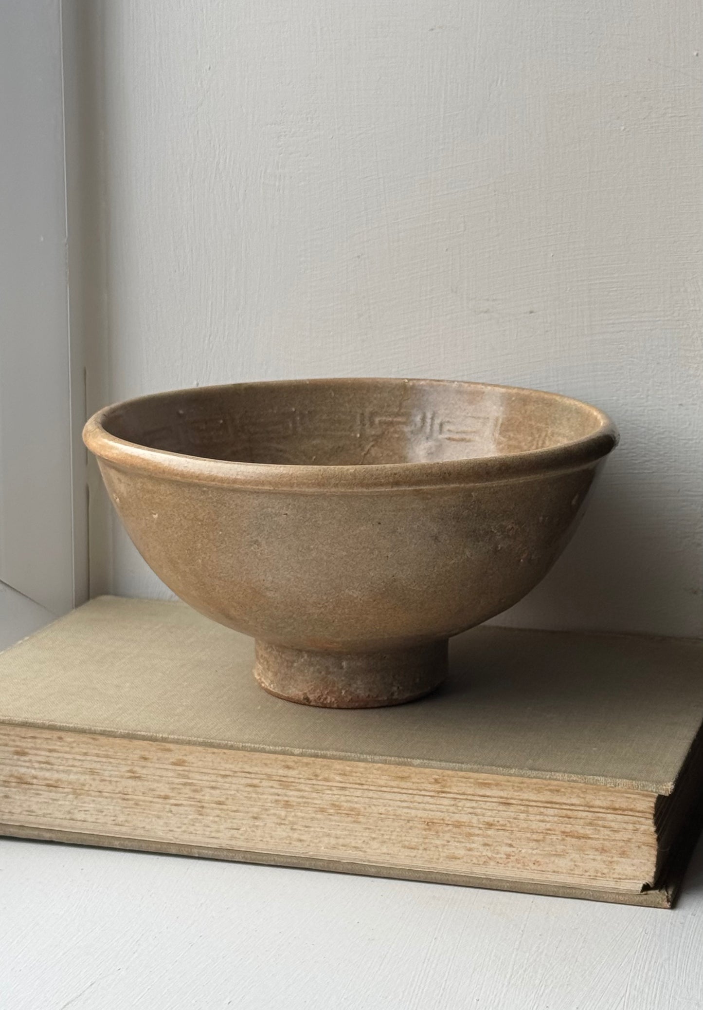 Soft Brown Vintage Japanese Tea Bowl