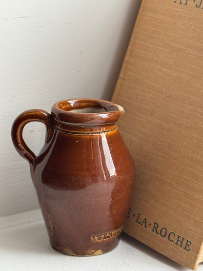 Small Rich Brown Vintage Jug