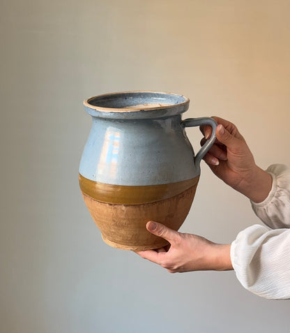 Sky Blue Half Glaze Vessel