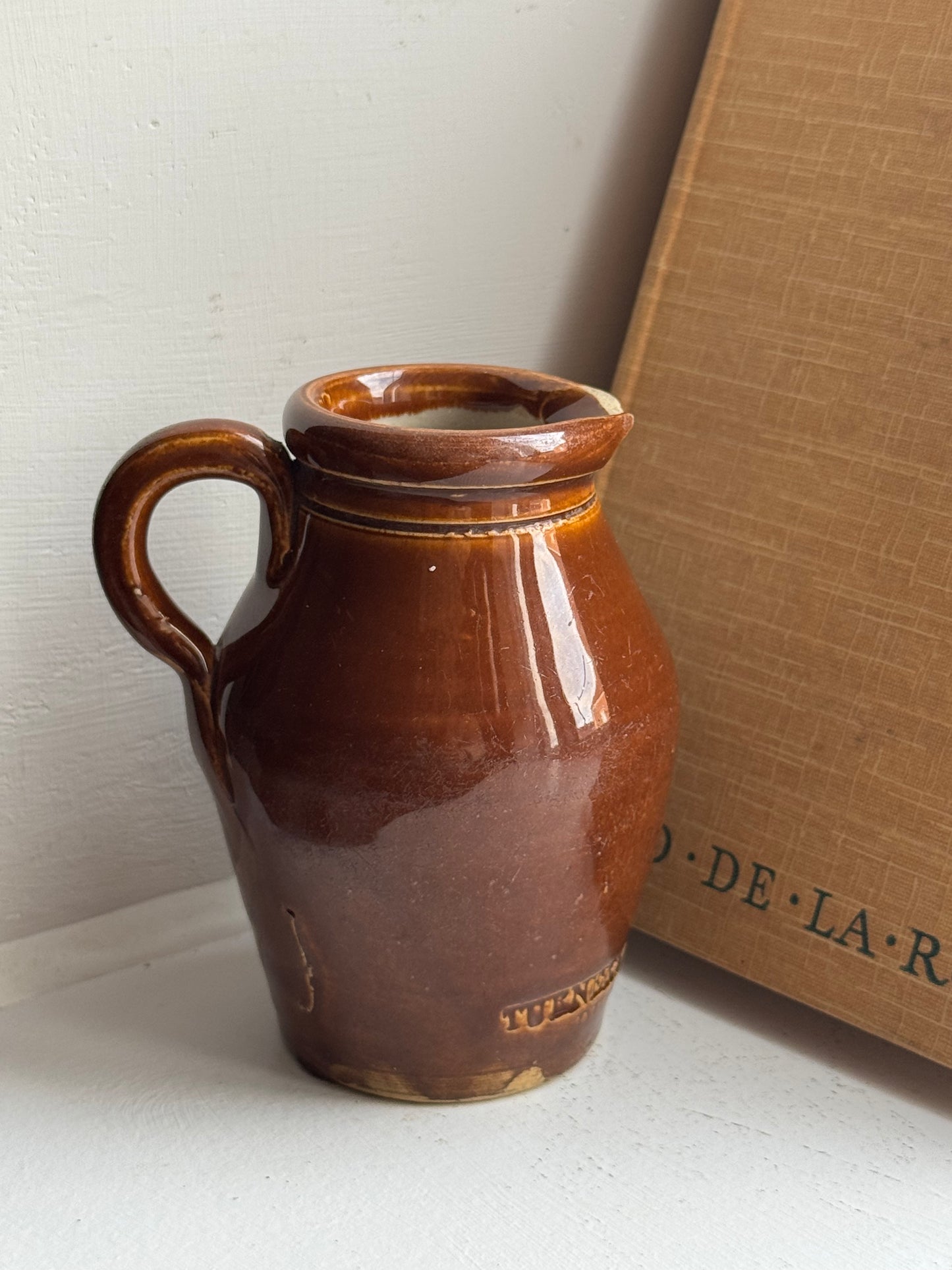 Small Rich Brown Vintage Jug