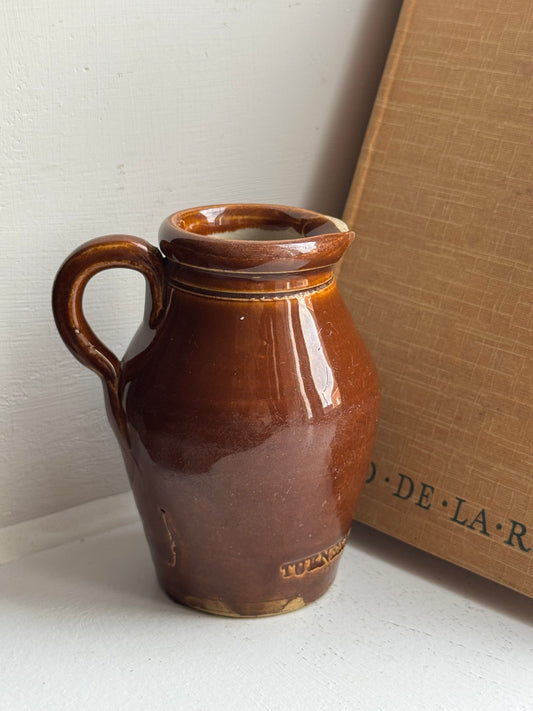 Small Rich Brown Vintage Jug