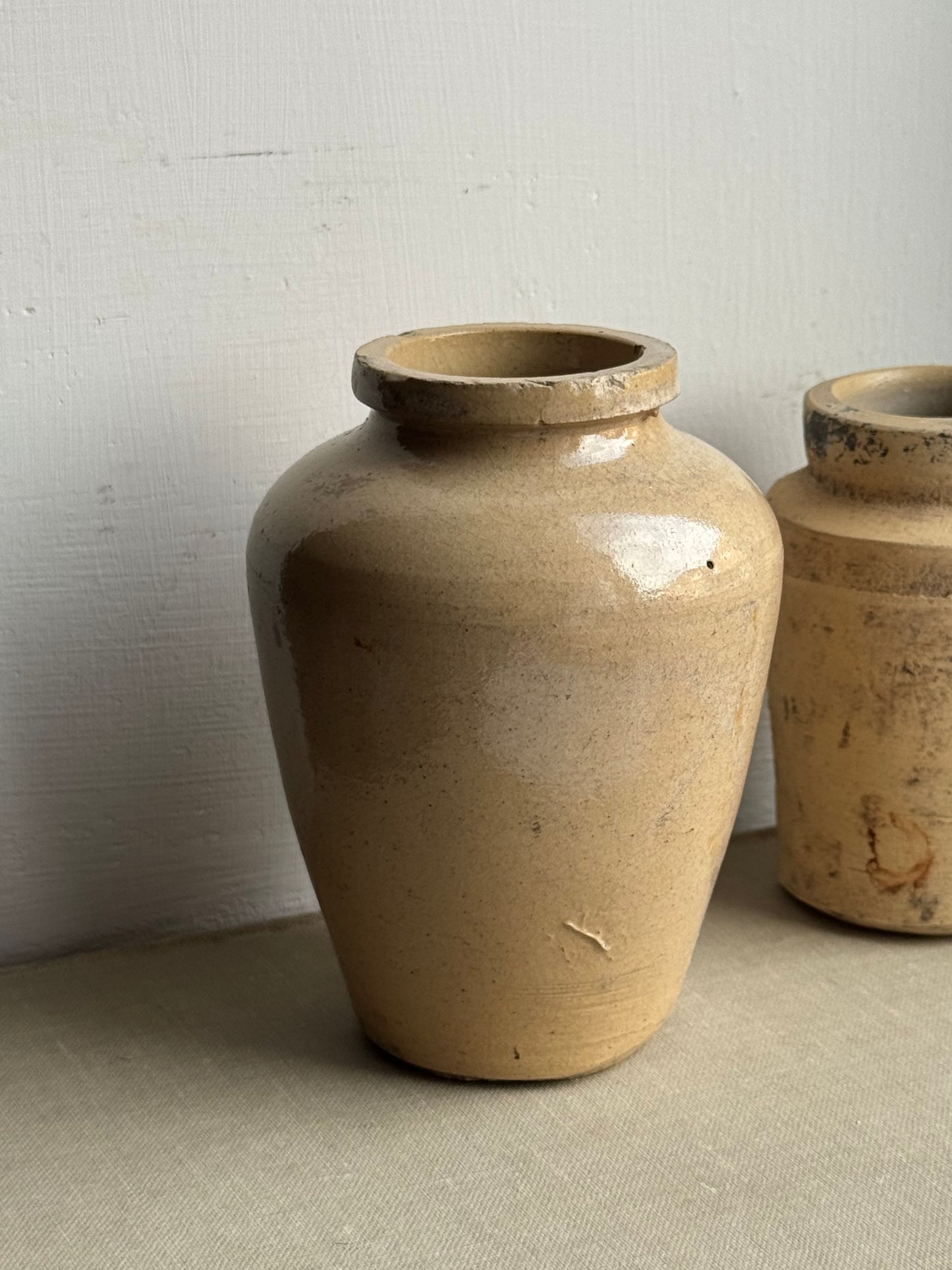 Small Glazed Warm Tapered Pot