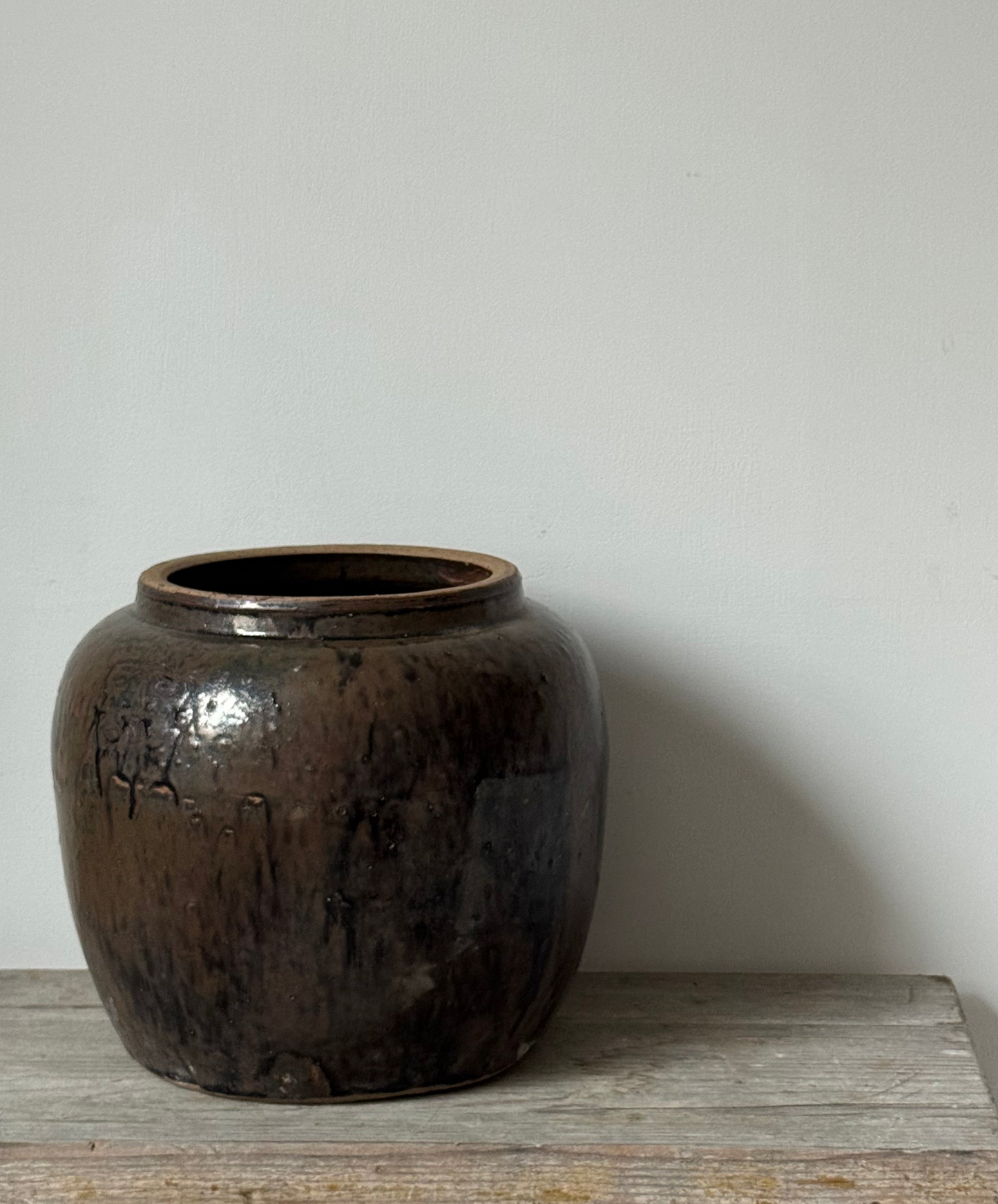 Drip Glaze Large South Asian Pot