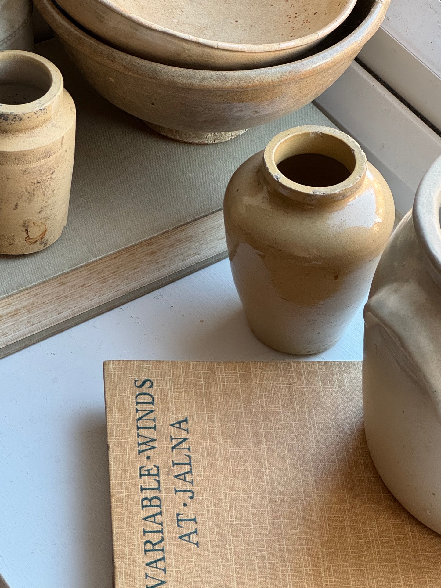 Mustard Beige Vintage Book