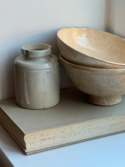 Apricot Beige Vintage Japanese Tea Bowl