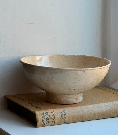 Apricot Beige Vintage Japanese Tea Bowl