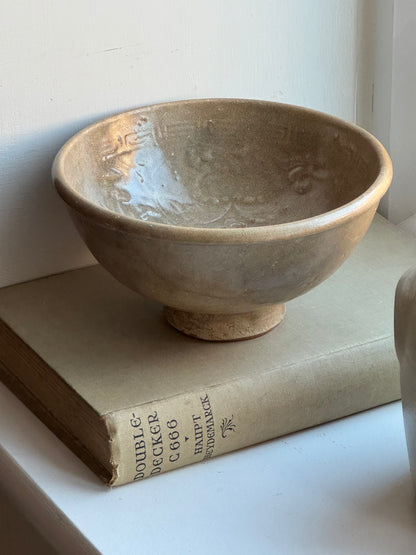 Soft Brown Vintage Japanese Tea Bowl