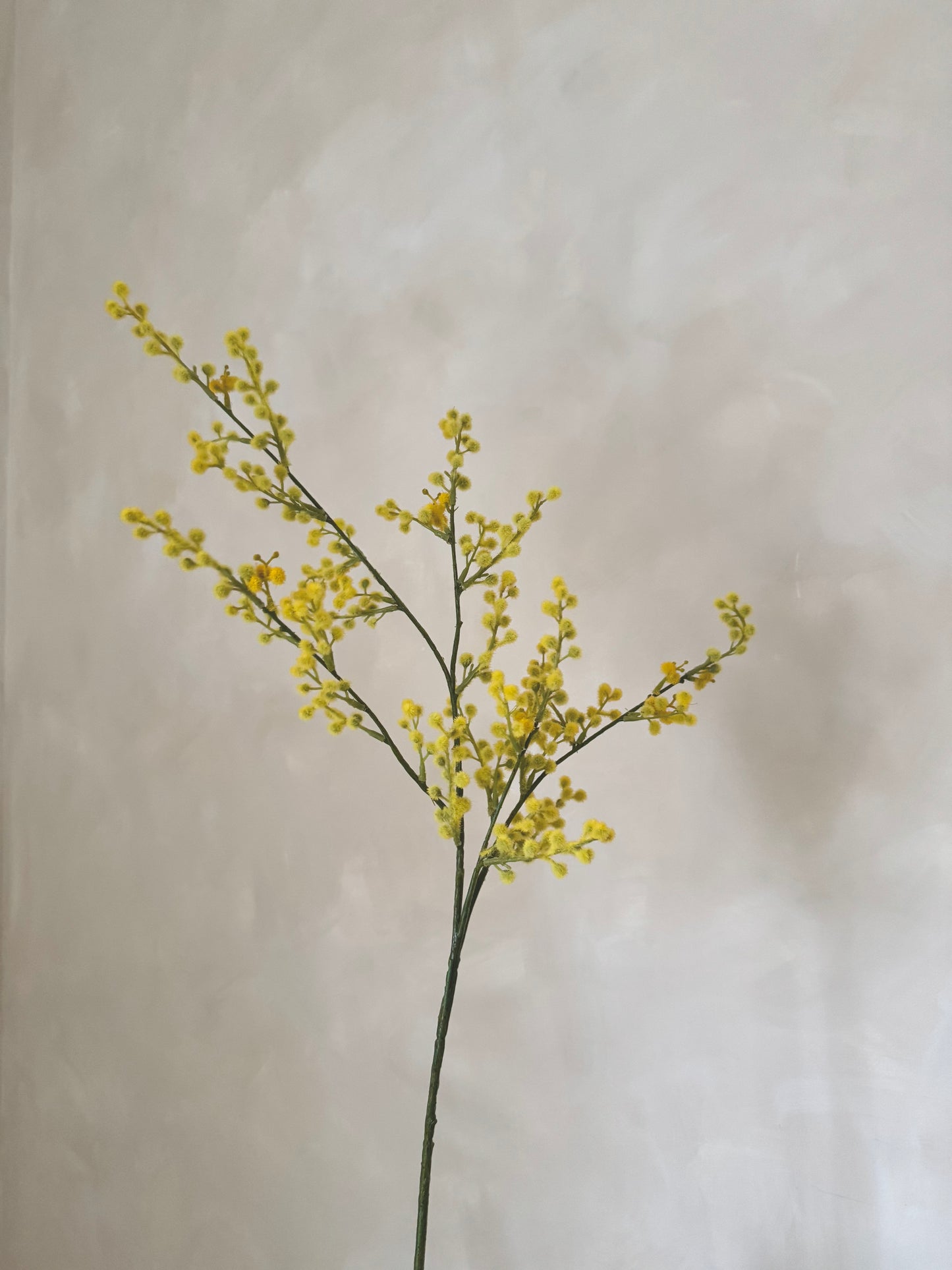 Faux Yellow Mimosa Branch