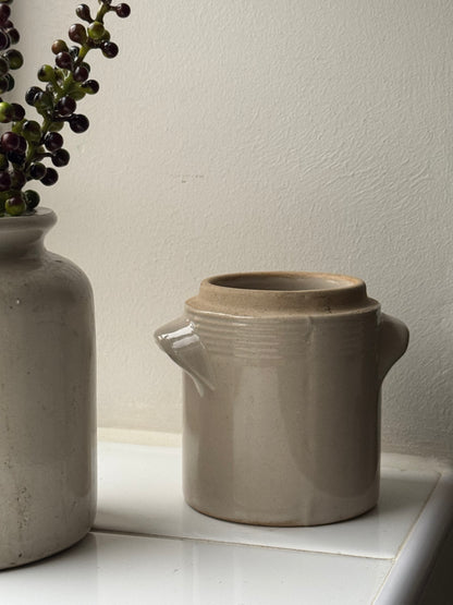 Small Cream French Cofit Pot