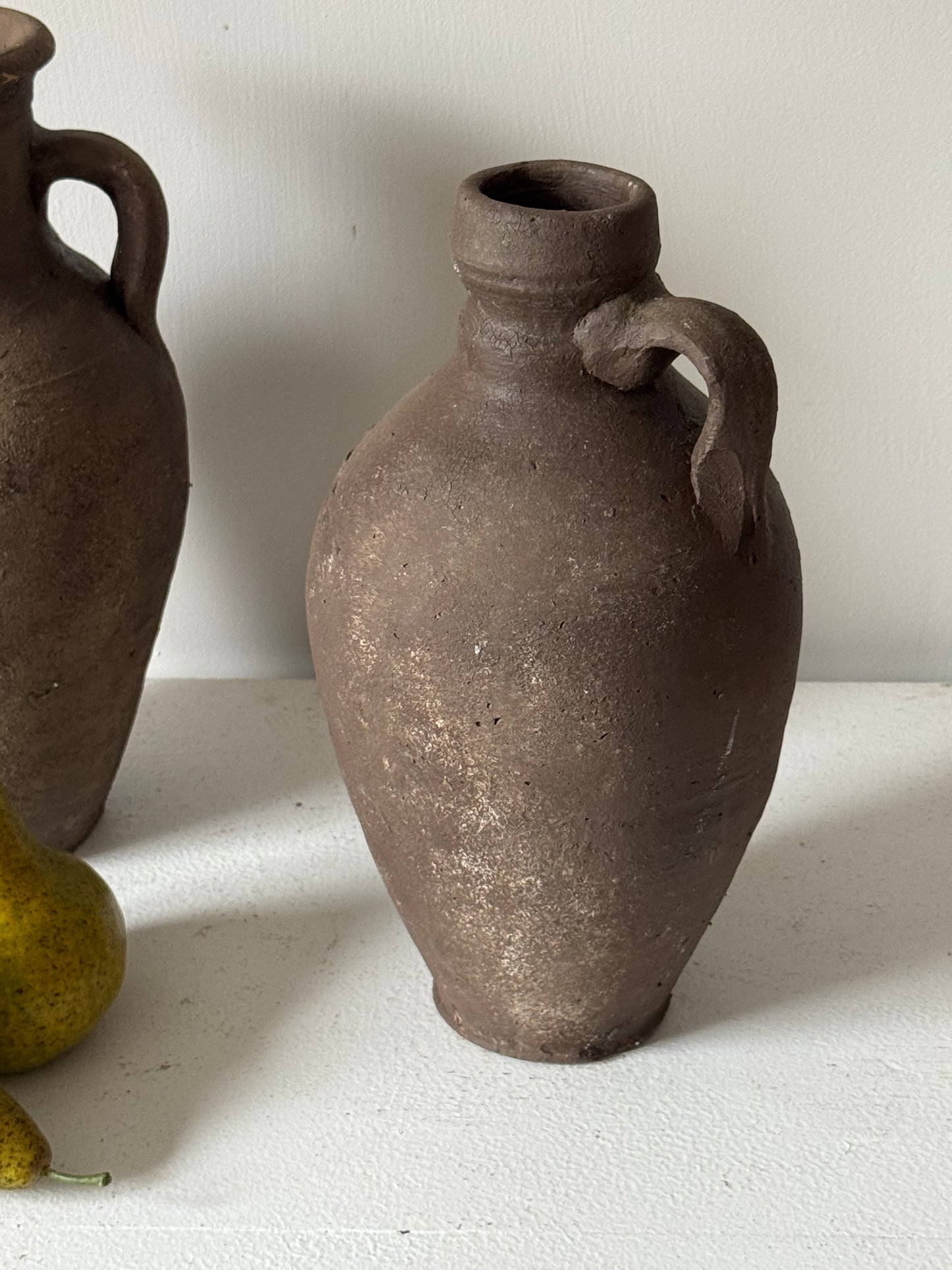 Up-cycled  |  Rich earthy brown handled vessel