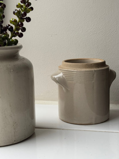 Small Cream French Cofit Pot