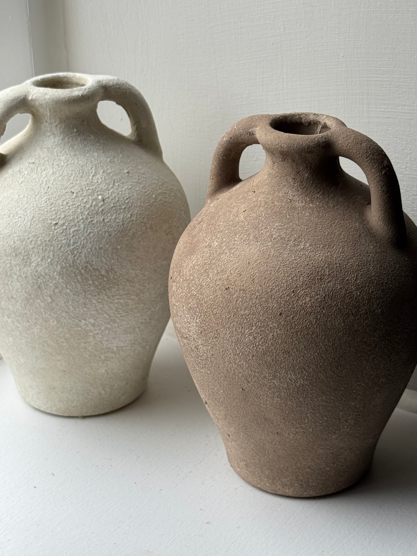 Up-cycled  |  Small twin handled amphoras
