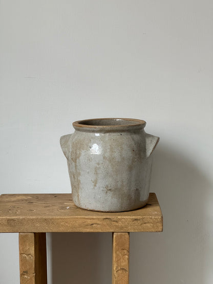 Medium Grey Mottled French Confit Pot