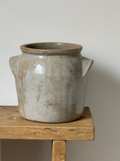 Medium Grey Mottled French Confit Pot