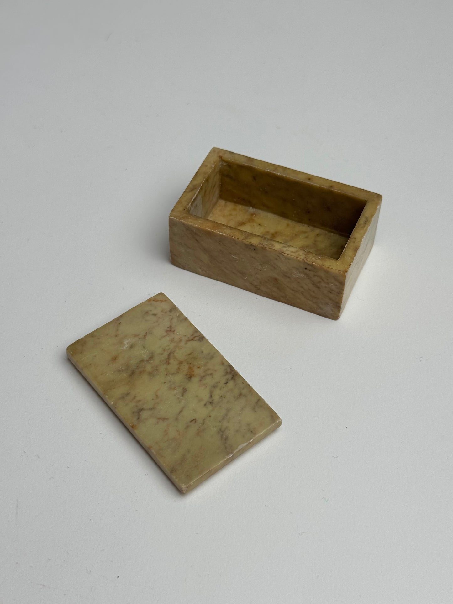 Small Alabaster Match Box