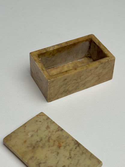 Small Alabaster Match Box