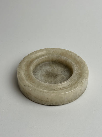 Carved Alabaster Rounded Dish
