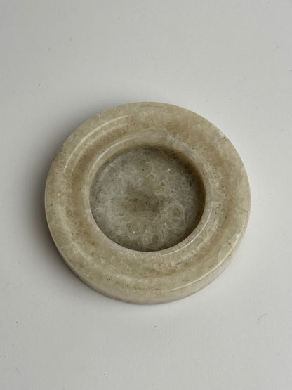 Carved Alabaster Rounded Dish