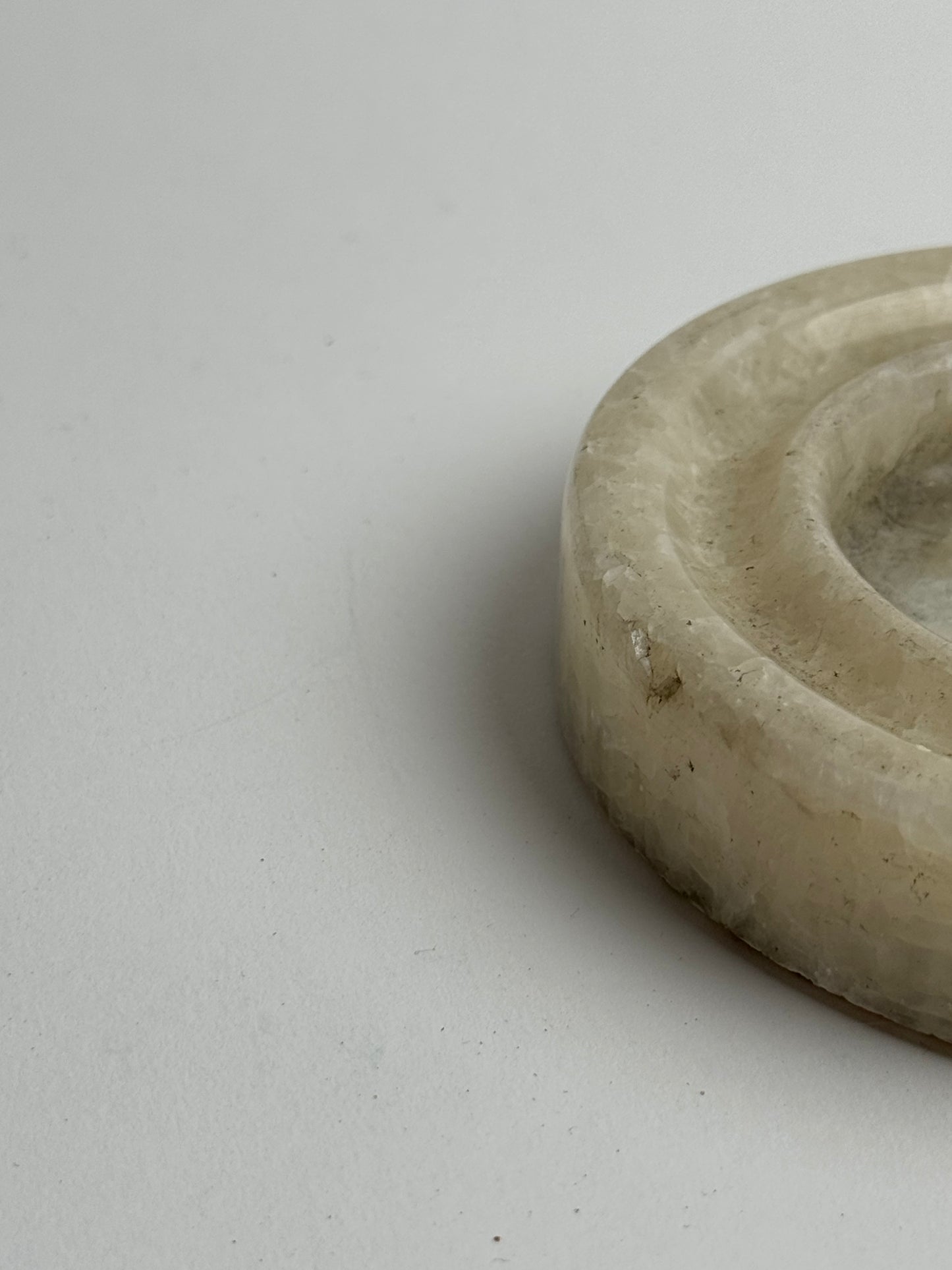 Carved Alabaster Rounded Dish