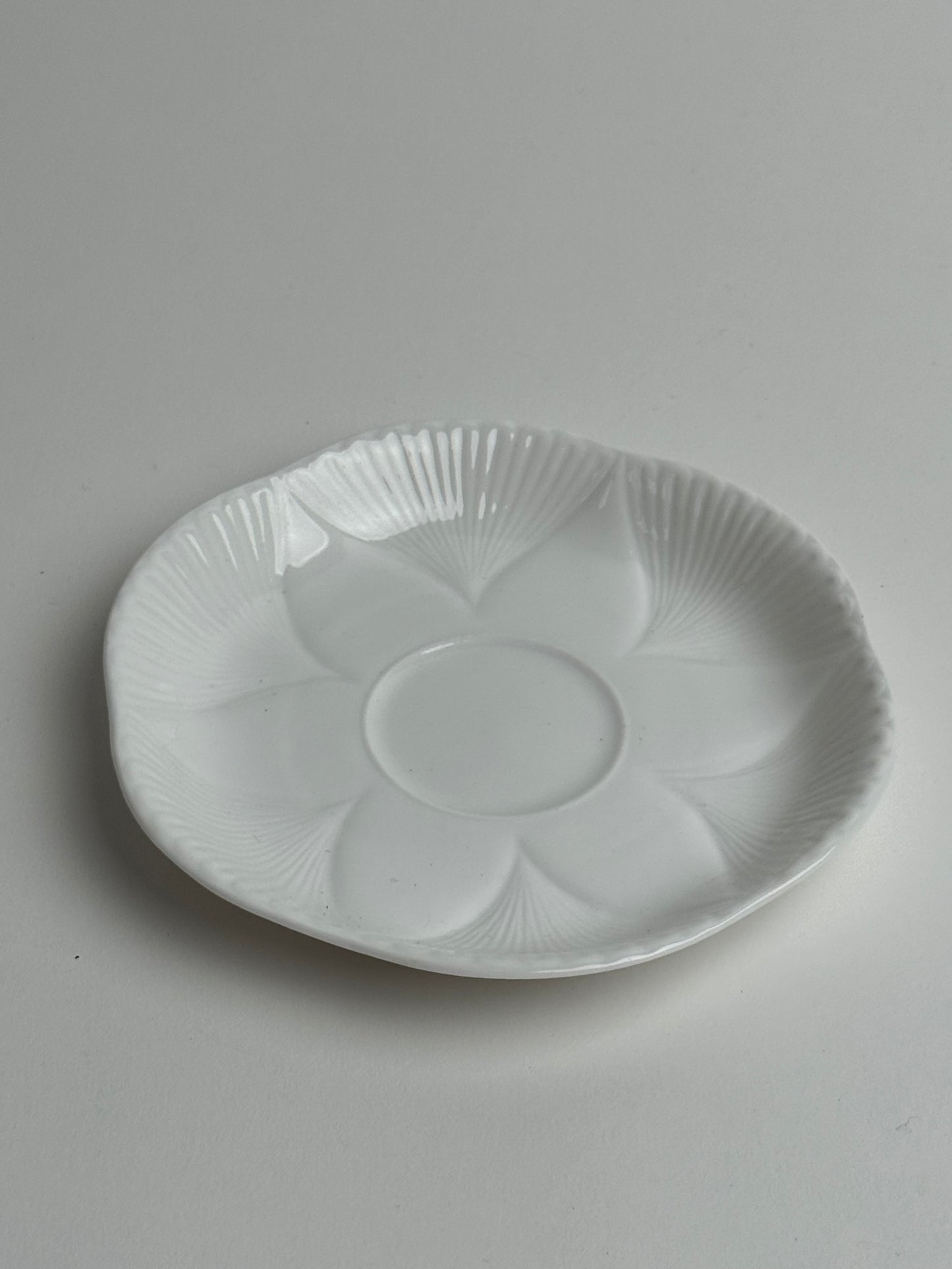 Vintage White Flower Dish