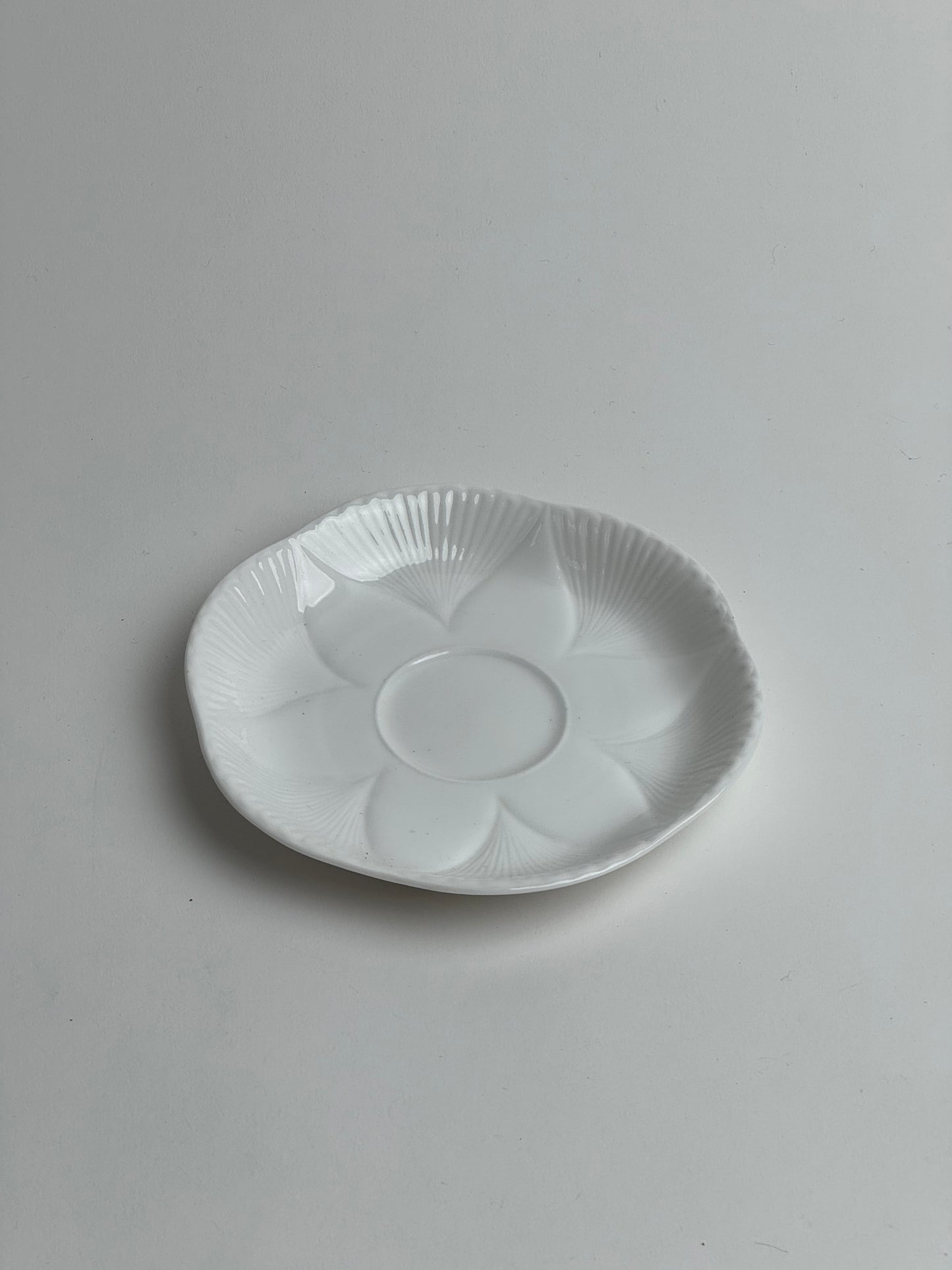 Vintage White Flower Dish