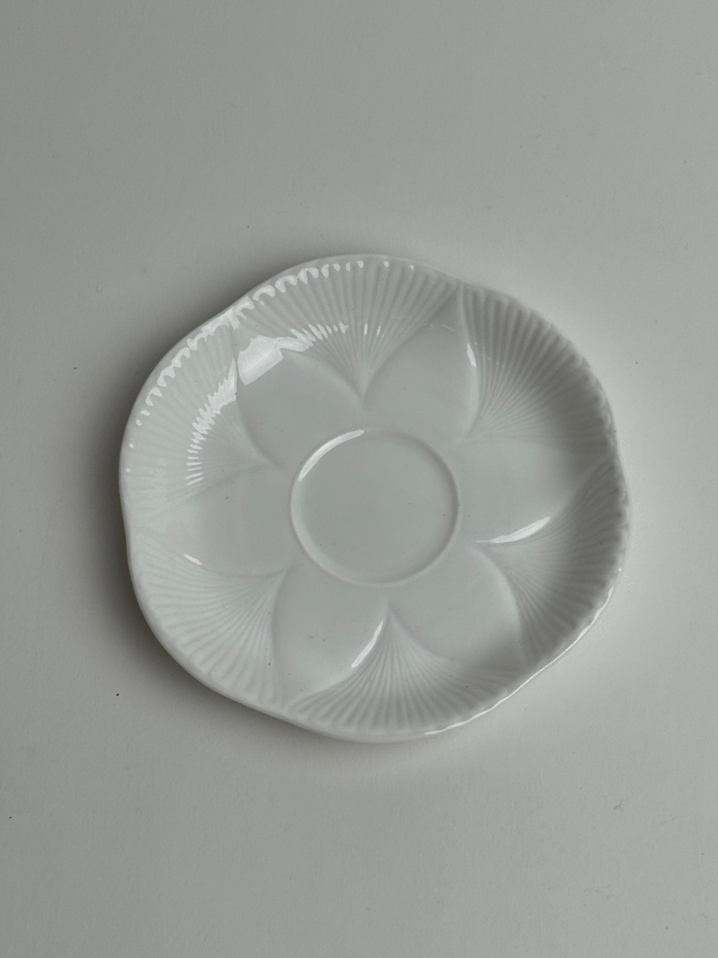 Vintage White Flower Dish