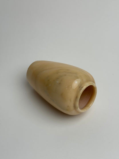 Butter Yellow Marble Vase