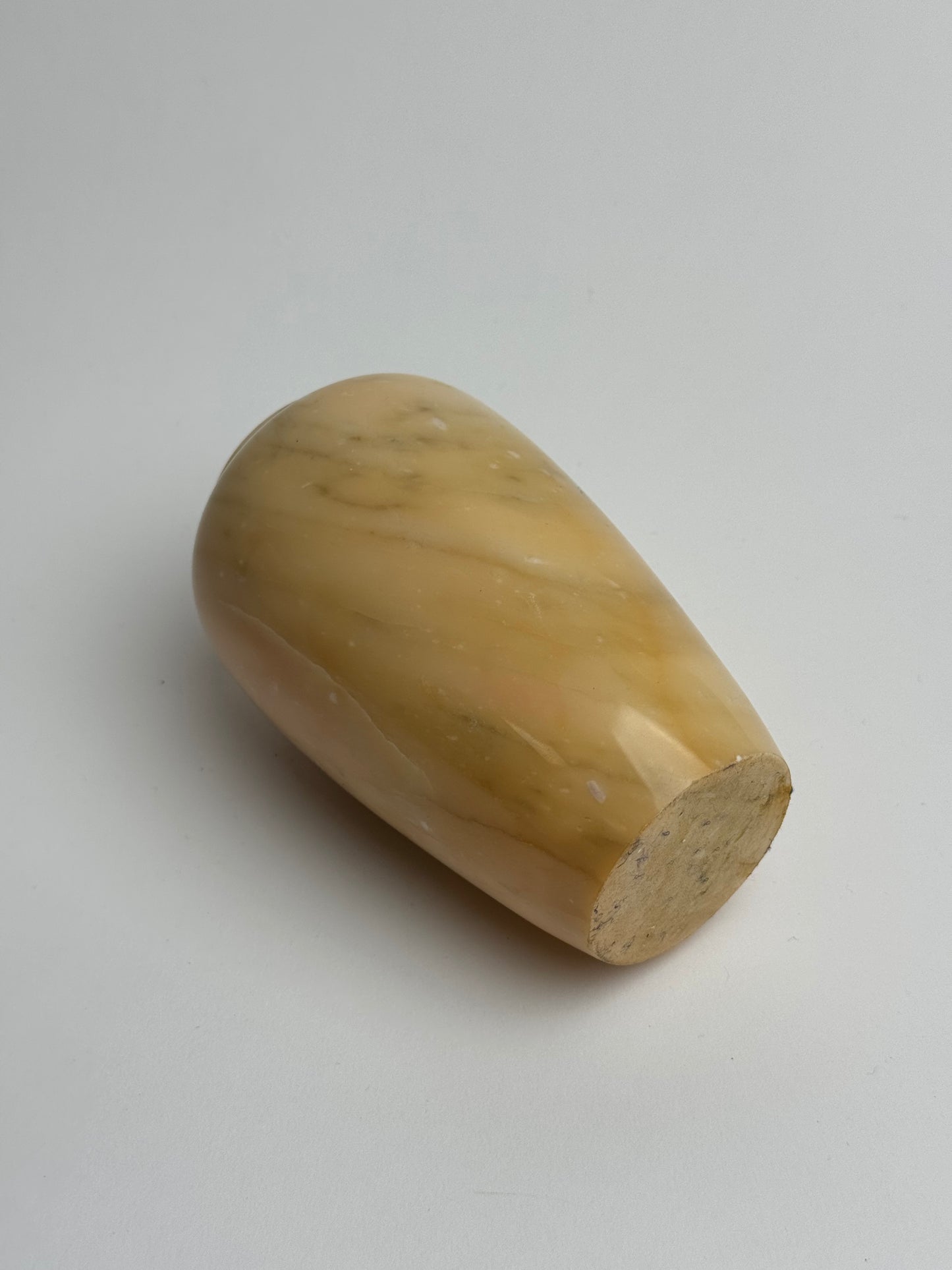 Butter Yellow Marble Vase