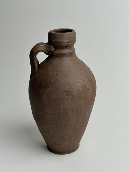 Up-cycled  |  Rich earthy brown handled vessel