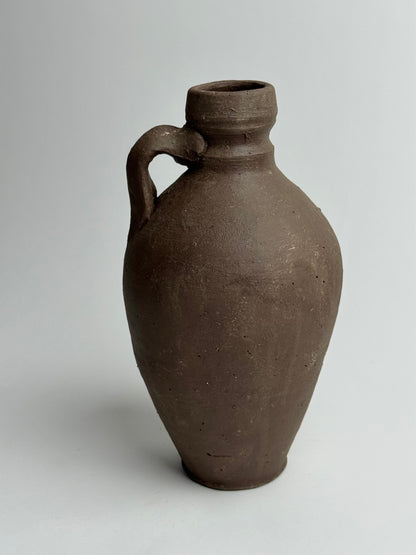 Up-cycled  |  Rich earthy brown handled vessel