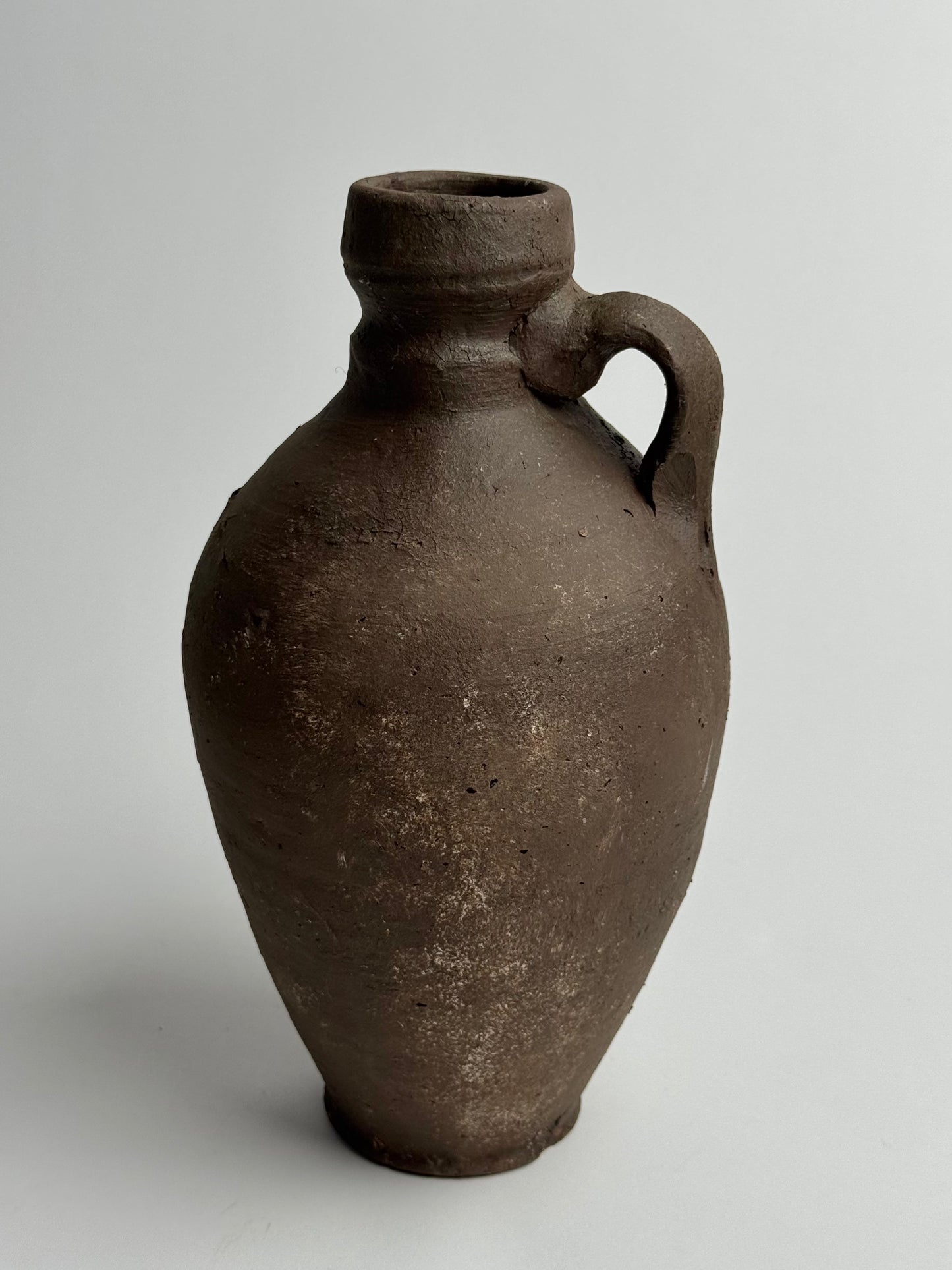 Up-cycled  |  Rich earthy brown handled vessel