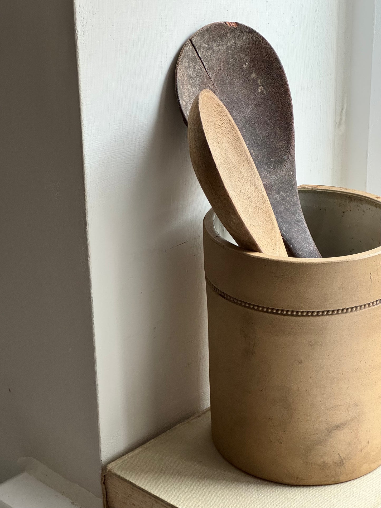 Warm Brown Vintage Storage Jar