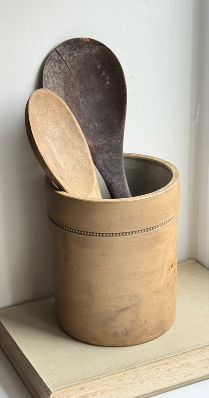 Warm Brown Vintage Storage Jar