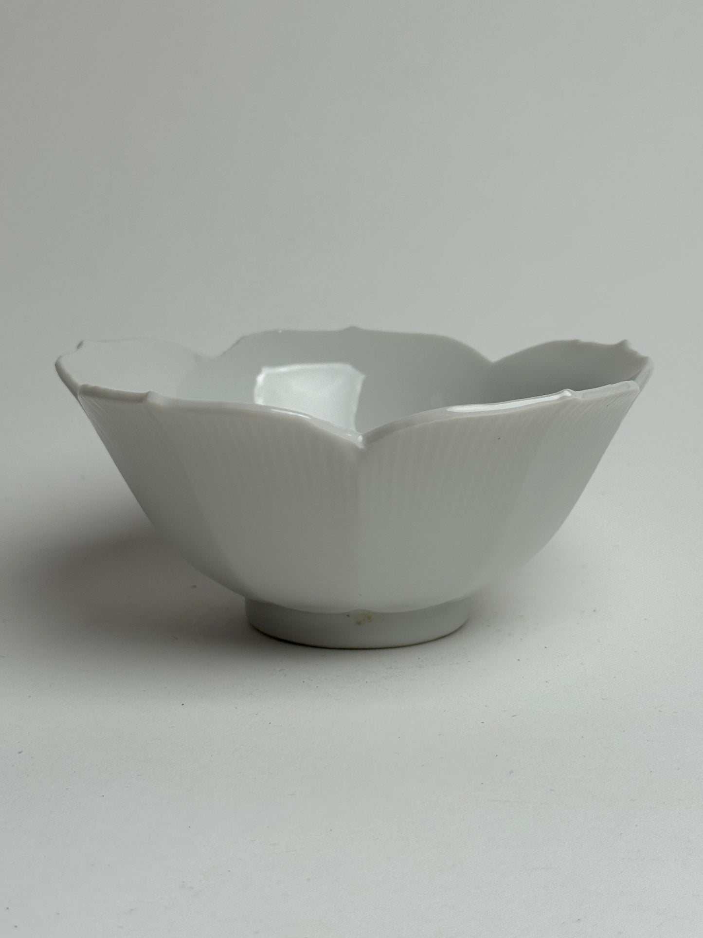Vintage White Flower Bowl